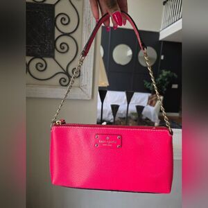 Pink Sapphire Kate Spade Wellesley Byrd Shoulder Bag 6x11 Flaw